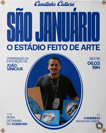 Cartaz São Januário — O estádio feito de arte