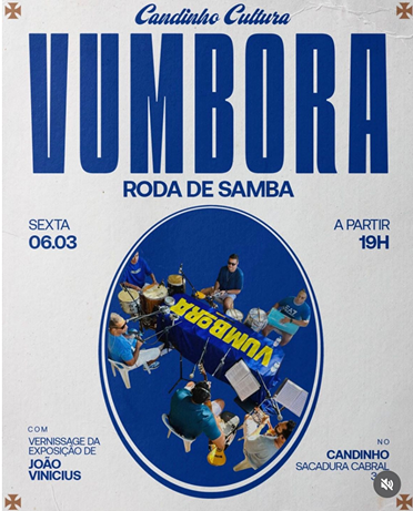 Cartaz Vumbora — Roda de samba